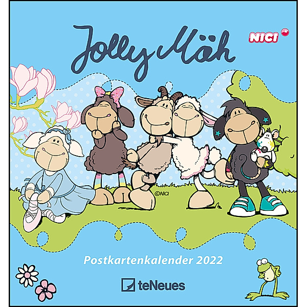 Jolly Mäh 2022 - Postkarten-Kalender - Kalender-mit-Postkarten - zum-Raustrennen - 16x17