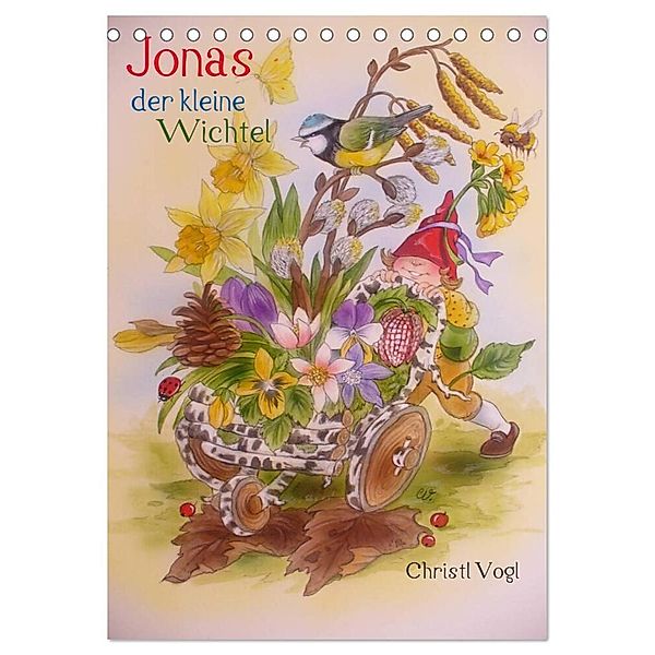 Jonas der kleine Wichtel (Tischkalender 2024 DIN A5 hoch), CALVENDO Monatskalender, Christl Vogl