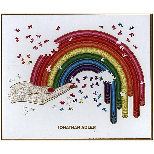 Jonathan Adler Rainbow Hand 750 Piece Shaped Puzzle