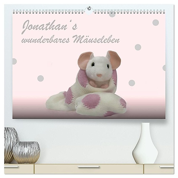 Jonathan's wunderbares Mäuseleben (hochwertiger Premium Wandkalender 2024 DIN A2 quer), Kunstdruck in Hochglanz, photography brigitte jaritz