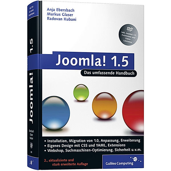 Joomla! 1.5, m. DVD-ROM, Anja Ebersbach, Markus Glaser, Radovan Kubani