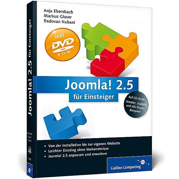 Joomla! 2.5 für Einsteiger, m. CD-ROM, Anja Ebersbach, Markus Glaser, Radovan Kubani