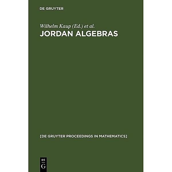 Jordan Algebras / De Gruyter Proceedings in Mathematics