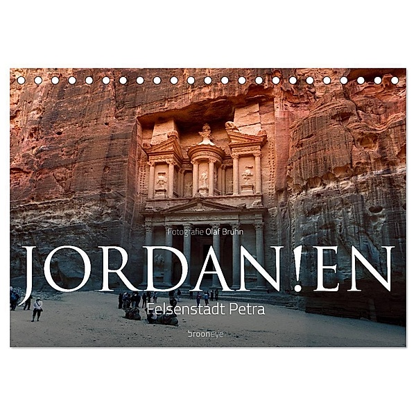Jordanien - Felsenstadt Petra (Tischkalender 2024 DIN A5 quer), CALVENDO Monatskalender, Olaf Bruhn