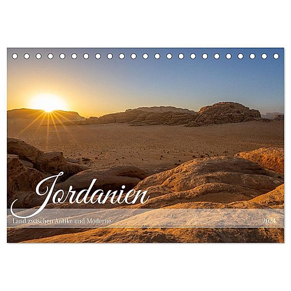 Jordanien - Land zwischen Antike und Moderne (Tischkalender 2024 DIN A5 quer), CALVENDO Monatskalender, Calvendo, Felix Berthelmann