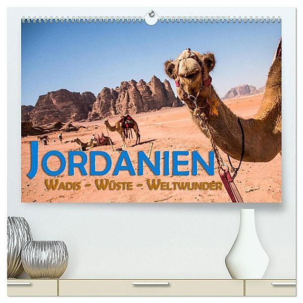 Jordanien - Wadis - Wüste - Weltwunder (hochwertiger Premium Wandkalender 2024 DIN A2 quer), Kunstdruck in Hochglanz, Gerald Pohl