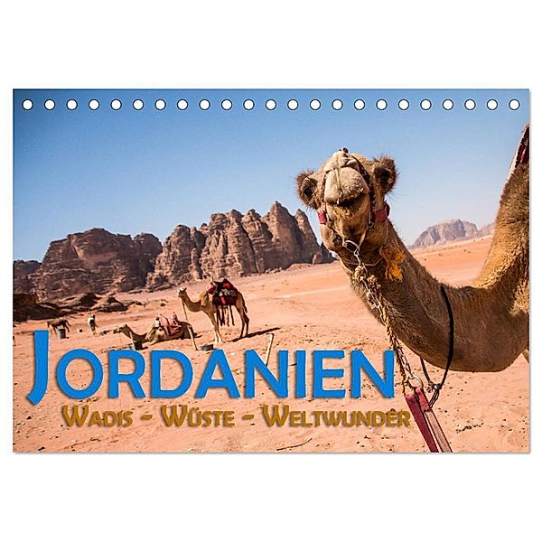 Jordanien - Wadis - Wüste - Weltwunder (Tischkalender 2025 DIN A5 quer), CALVENDO Monatskalender, Calvendo, Gerald Pohl
