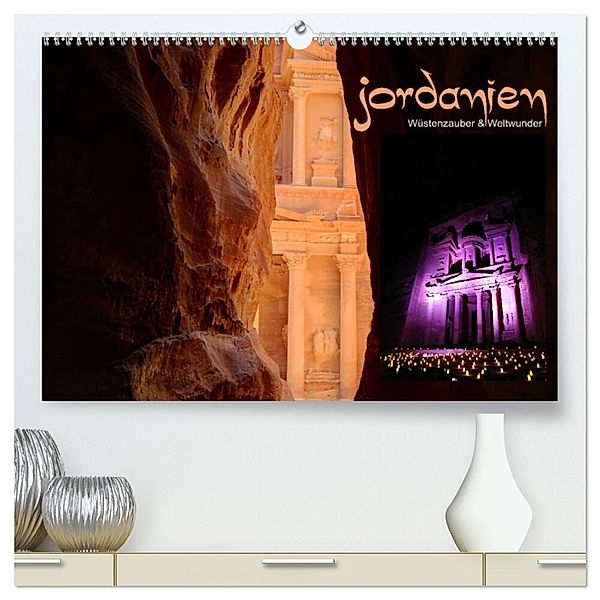 Jordanien - Wüstenzauber & Weltwunder (hochwertiger Premium Wandkalender 2024 DIN A2 quer), Kunstdruck in Hochglanz, Dirk Stamm