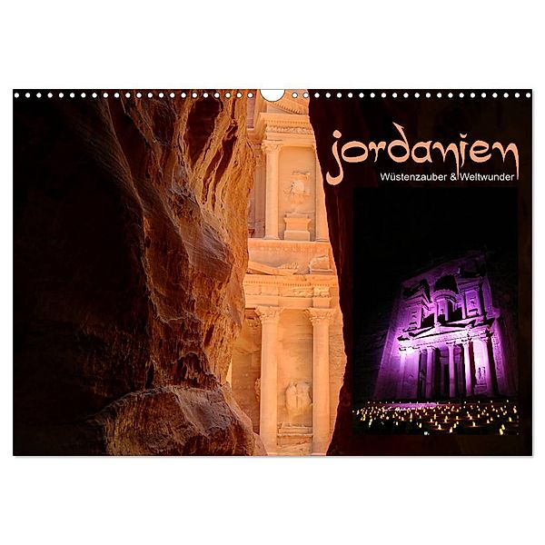 Jordanien - Wüstenzauber & Weltwunder (Wandkalender 2024 DIN A3 quer), CALVENDO Monatskalender, Dirk Stamm
