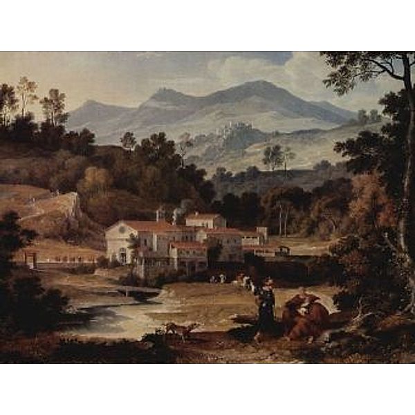 Joseph Anton Koch - Das Kloster San Francesco im Sabinergebirge bei Rom - 1.000 Teile (Puzzle)