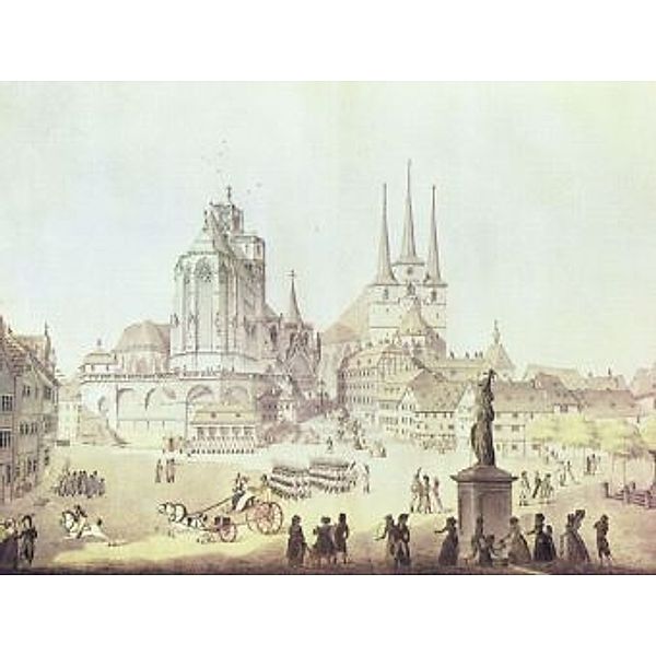 Joseph Jacques Ramée - Dom und Severinkirche zu Erfurt, Detail - 200 Teile (Puzzle)