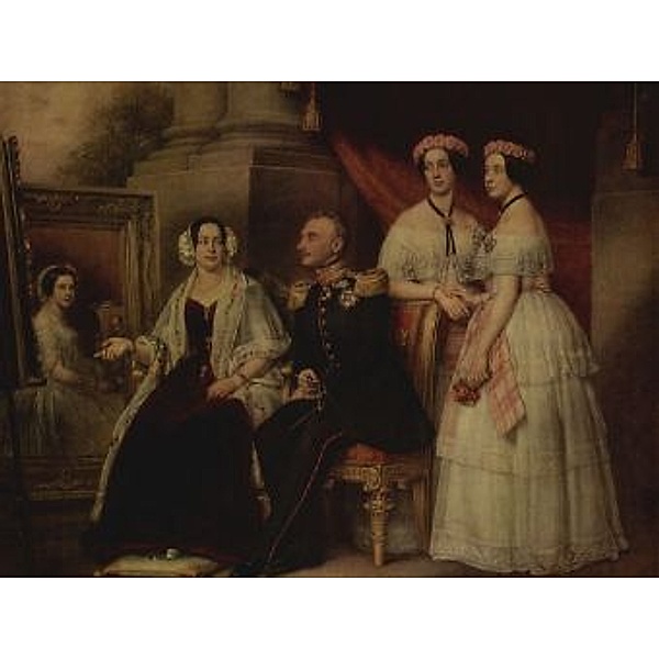 Joseph Karl Stieler - Familienporträt des Herzogs Joseph von Sachsen-Altenburg - 500 Teile (Puzzle)