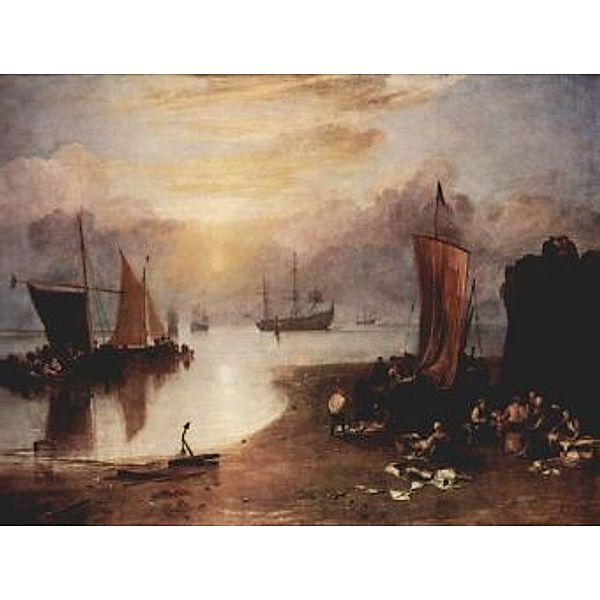 Joseph Mallord William Turner - Aufgehende Sonne, Fischer beim Reinigen und Verkauf des Fangs - 2.000 Teile (Puzzle)