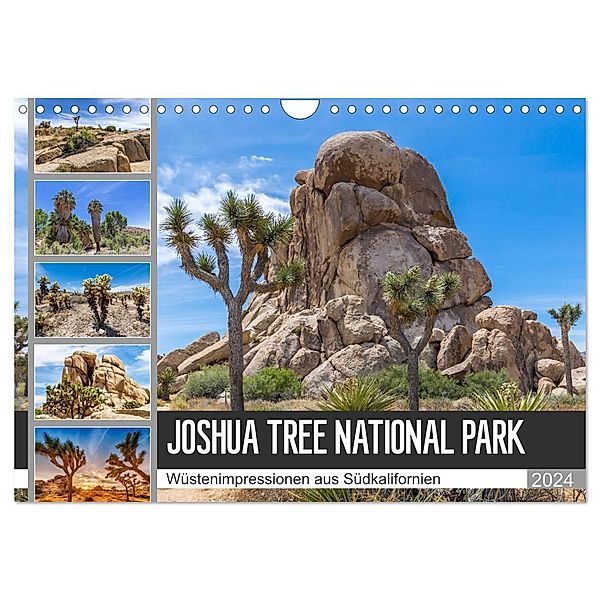 JOSHUA TREE NATIONAL PARK Wüstenimpressionen aus Südkalifornien (Wandkalender 2024 DIN A4 quer), CALVENDO Monatskalender, Melanie Viola