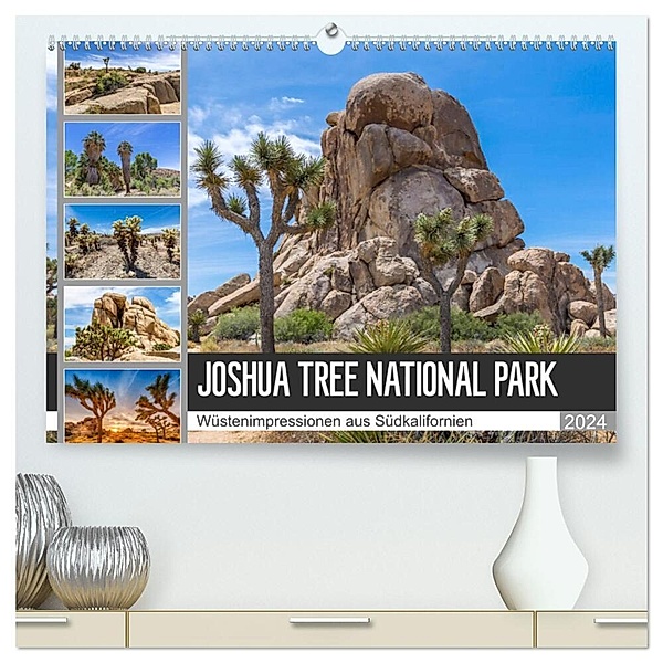 JOSHUA TREE NATIONAL PARK Wüstenimpressionen aus Südkalifornien (hochwertiger Premium Wandkalender 2024 DIN A2 quer), Kunstdruck in Hochglanz, Melanie Viola