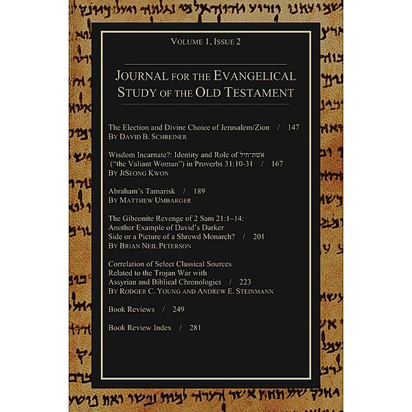 Journal for the Evangelical Study of the Old Testament, 1.2 / Journal for the Evangelical Study of the Old Testament Bd.1.2