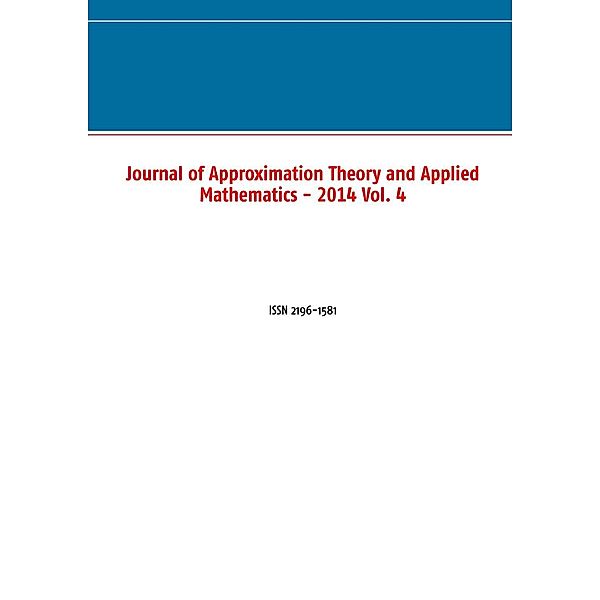 Journal of Approximation Theory and Applied Mathematics - 2014 Vol. 4