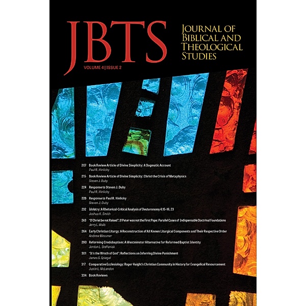 Journal of Biblical and Theological Studies, Issue 4.2 / Journal of Biblical and Theological Studies Bd.4.2