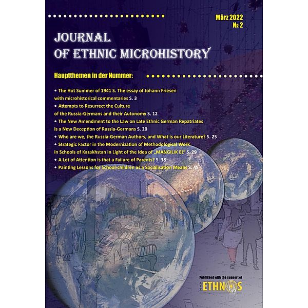 Journal of Ethnic Microhistory / Journal of Ethnic Microhistory Bd.2, Walther Friesen