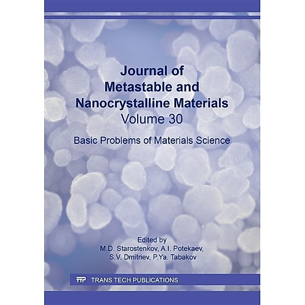 Journal of Metastable and Nanocrystalline Materials Vol. 30
