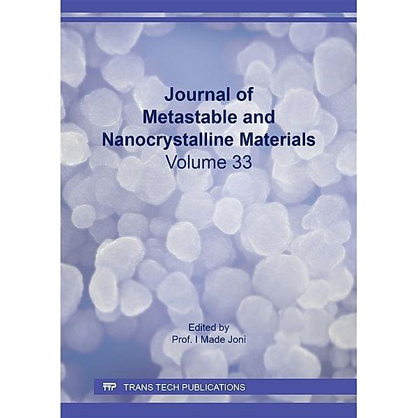 Journal of Metastable and Nanocrystalline Materials Vol. 33