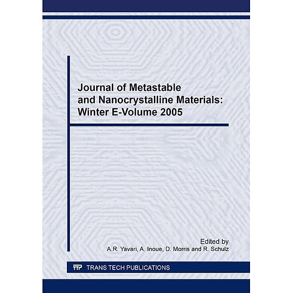 Journal of Metastable and Nanocrystalline Materials: Winter e-volume 2005