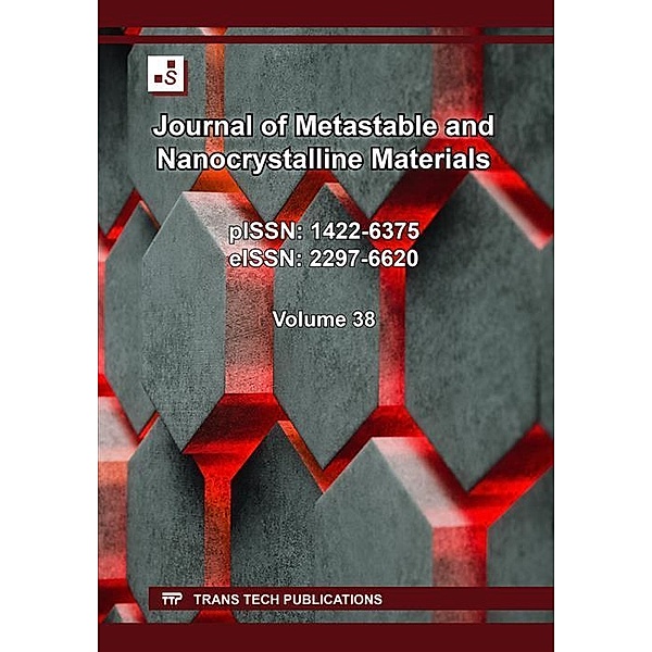 Journal of Metastable and Nanocrystalline Materials Vol. 38