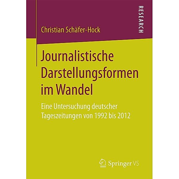 Journalistische Darstellungsformen im Wandel, Christian Schäfer-Hock