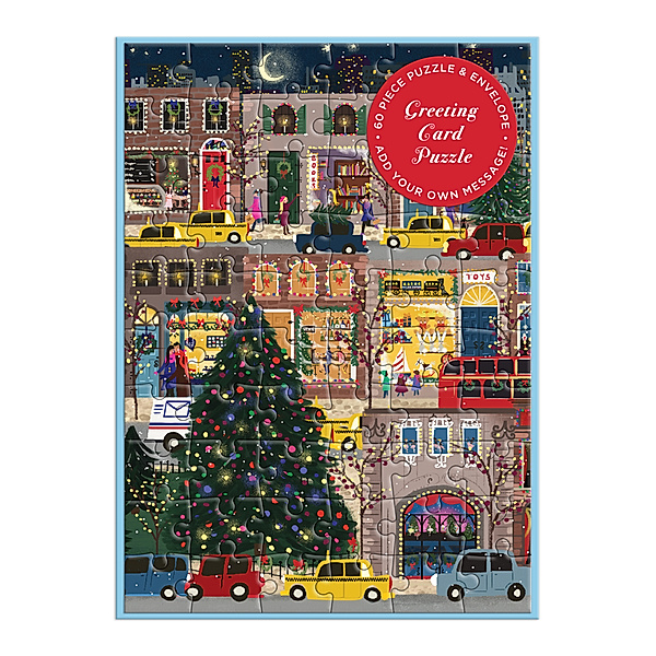 Joy Laforme Winter Lights Greeting Card Puzzle, Galison