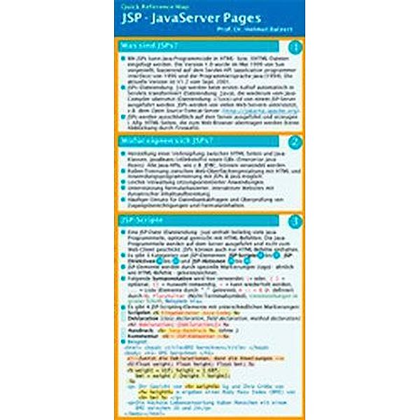 JSP, JavaServer Pages, Helmut Balzert