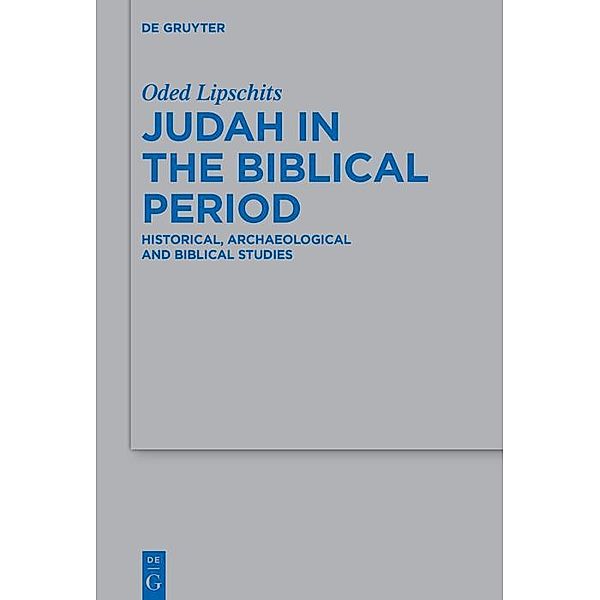 Judah in the Biblical Period / Beihefte zur Zeitschrift für die alttestamentliche Wissenschaft Bd.497, Oded Lipschits