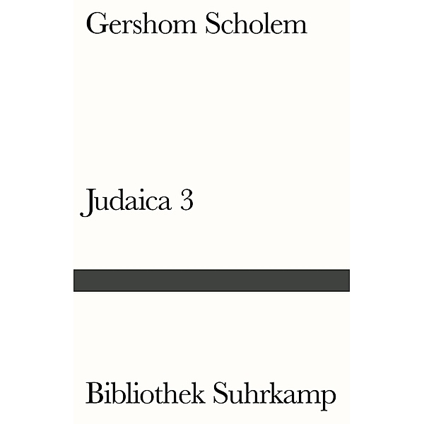 Judaica III, Gershom Scholem