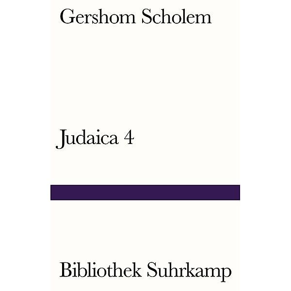 Judaica IV, Gershom Scholem