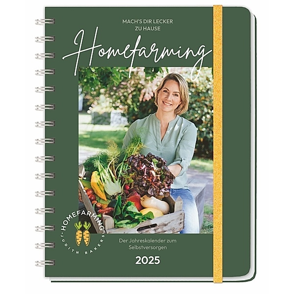 Judith Rakers Spiral-Kalenderbuch A5 2025 - Homefarming, Judith Rakers