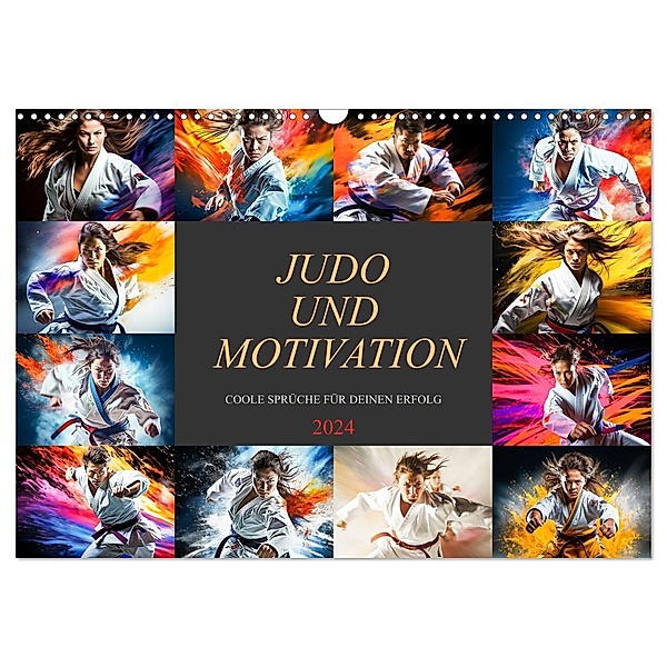 Judo und Motivation (Wandkalender 2024 DIN A3 quer), CALVENDO Monatskalender, Dirk Meutzner