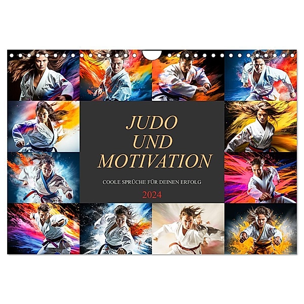 Judo und Motivation (Wandkalender 2024 DIN A4 quer), CALVENDO Monatskalender, Dirk Meutzner