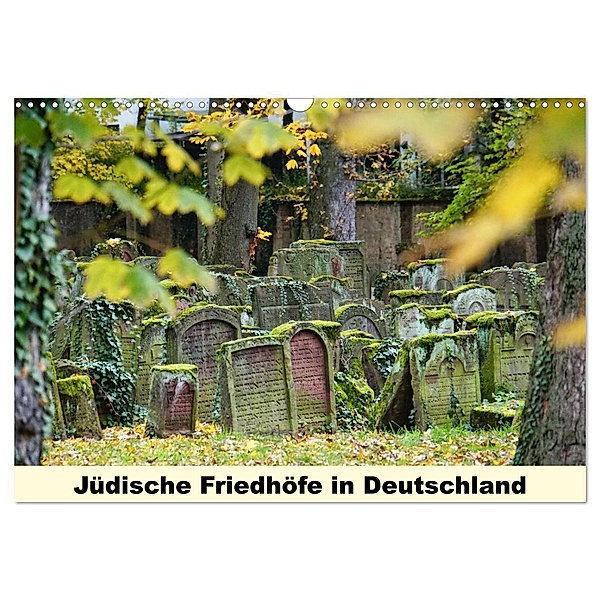 Jüdische Friedhöfe in Deutschland (Wandkalender 2024 DIN A3 quer), CALVENDO Monatskalender, Hans-Georg Vorndran