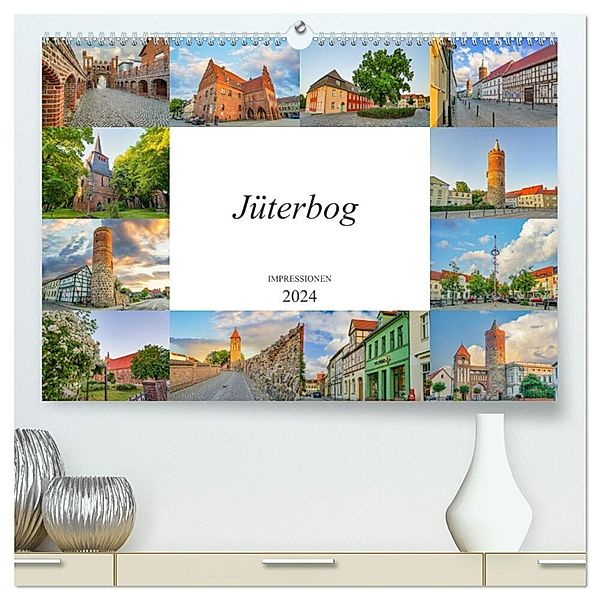 Jüterbog Impressionen (hochwertiger Premium Wandkalender 2024 DIN A2 quer), Kunstdruck in Hochglanz, Dirk Meutzner