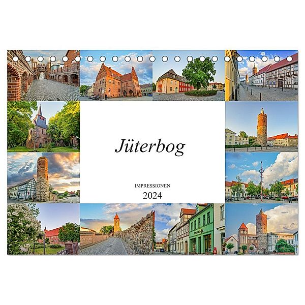 Jüterbog Impressionen (Tischkalender 2024 DIN A5 quer), CALVENDO Monatskalender, Dirk Meutzner