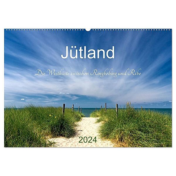 Jütland. Die Westküste zwischen Ringkøbing und Ribe (Wandkalender 2024 DIN A2 quer), CALVENDO Monatskalender, Klaus Kolfenbach