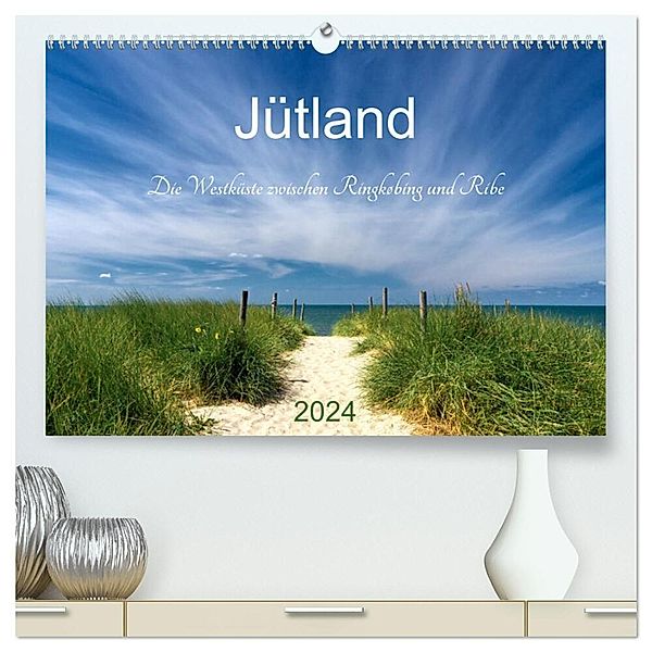 Jütland. Die Westküste zwischen Ringkøbing und Ribe (hochwertiger Premium Wandkalender 2024 DIN A2 quer), Kunstdruck in Hochglanz, Klaus Kolfenbach