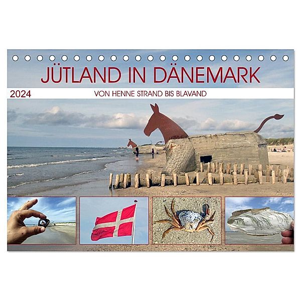 Jütland in Dänemark - Von Henne Strand bis Blavand (Tischkalender 2024 DIN A5 quer), CALVENDO Monatskalender, Holger Felix