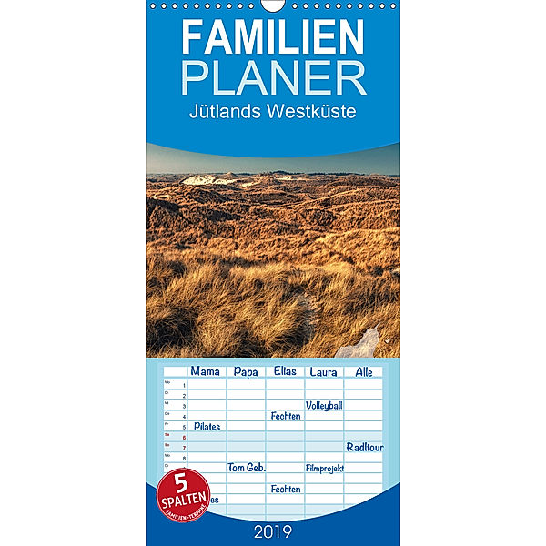 Jütlands Westküste - Familienplaner hoch (Wandkalender 2019 , 21 cm x 45 cm, hoch), Dirk Wiemer