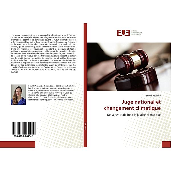 Juge national et changement climatique, Emma Petrinko