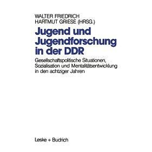 Jugend und Jugendforschung in der DDR