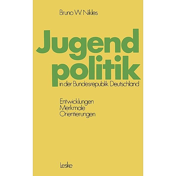 Jugendpolitik in der Bundesrepublik Deutschland, Bruno W. Nikles