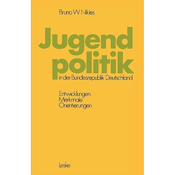 Jugendpolitik in der Bundesrepublik Deutschland, Bruno W. Nikles