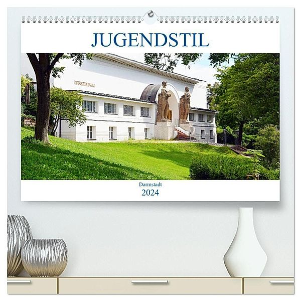 Jugendstil - Darmstadt (hochwertiger Premium Wandkalender 2024 DIN A2 quer), Kunstdruck in Hochglanz, Wolfgang Gerstner