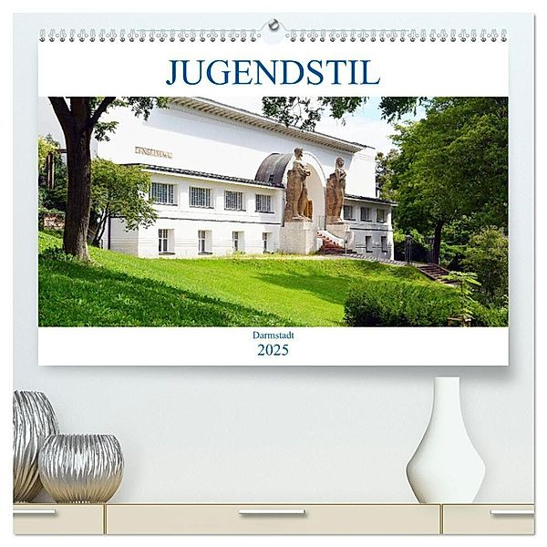 Jugendstil - Darmstadt (hochwertiger Premium Wandkalender 2025 DIN A2 quer), Kunstdruck in Hochglanz, Calvendo, Wolfgang Gerstner