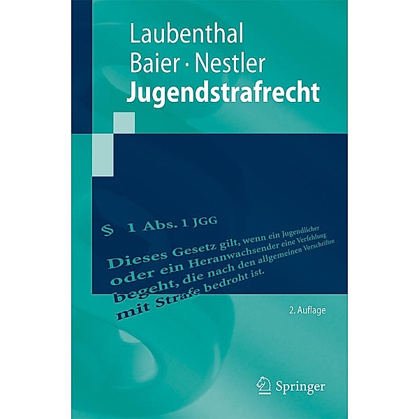 Jugendstrafrecht / Springer-Lehrbuch, Klaus Laubenthal, Helmut Baier, Nina Nestler